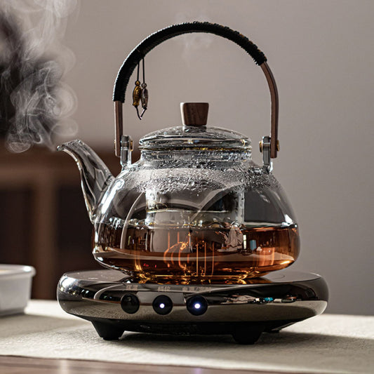 Glass Cooking Kettle Electric Ceramic Stove Household Tea Set Small Health Preservation Tea-boiling Stove Suit