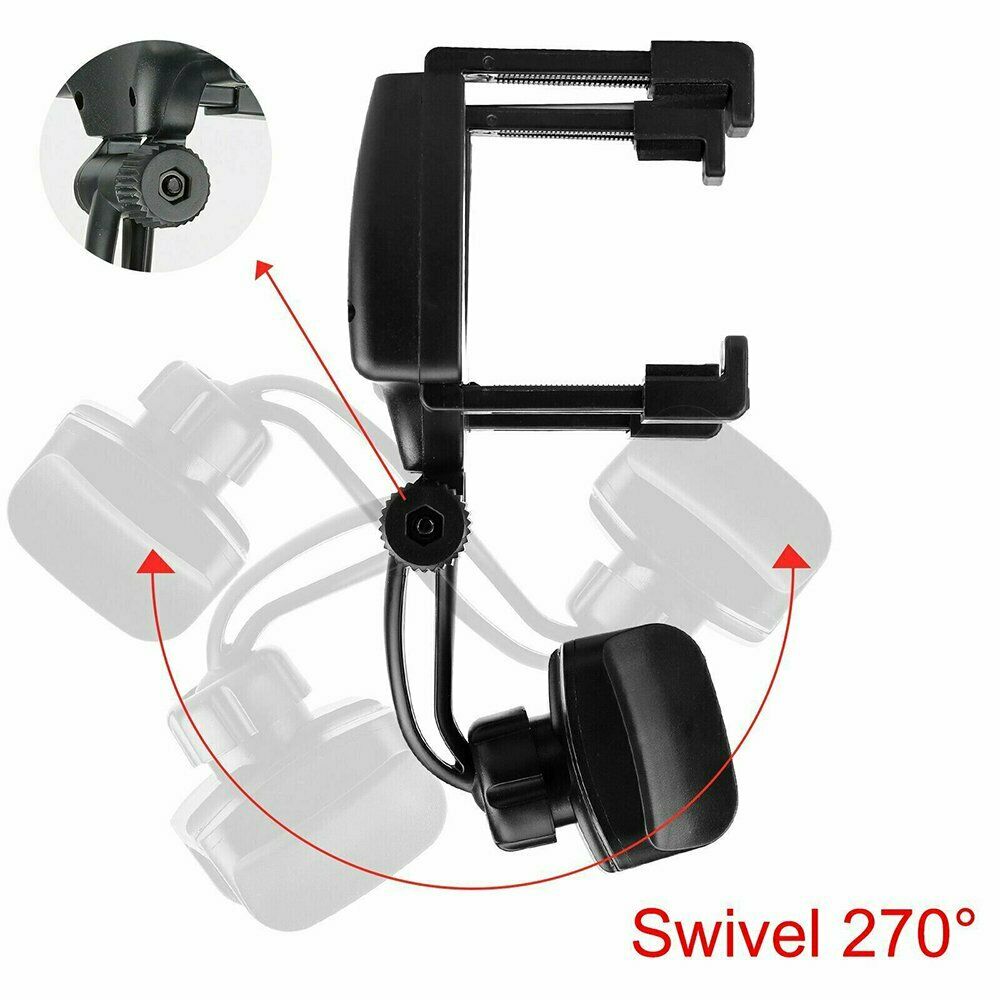 360° Rear-view Mirror Phone Mount