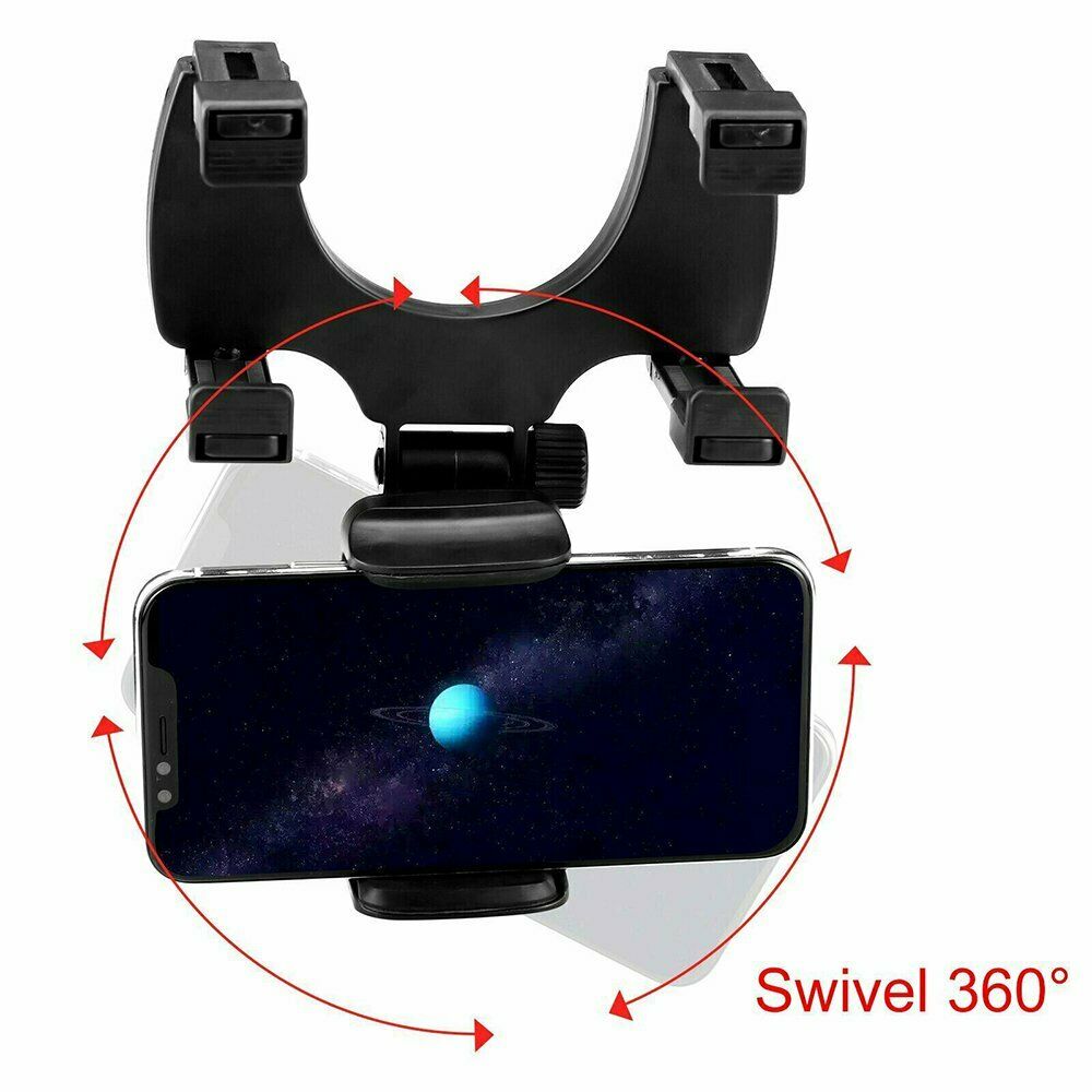 360° Rear-view Mirror Phone Mount